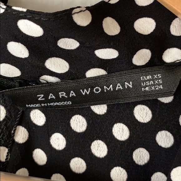 NWT Zara Polka Dot Top - Picture 5 of 6